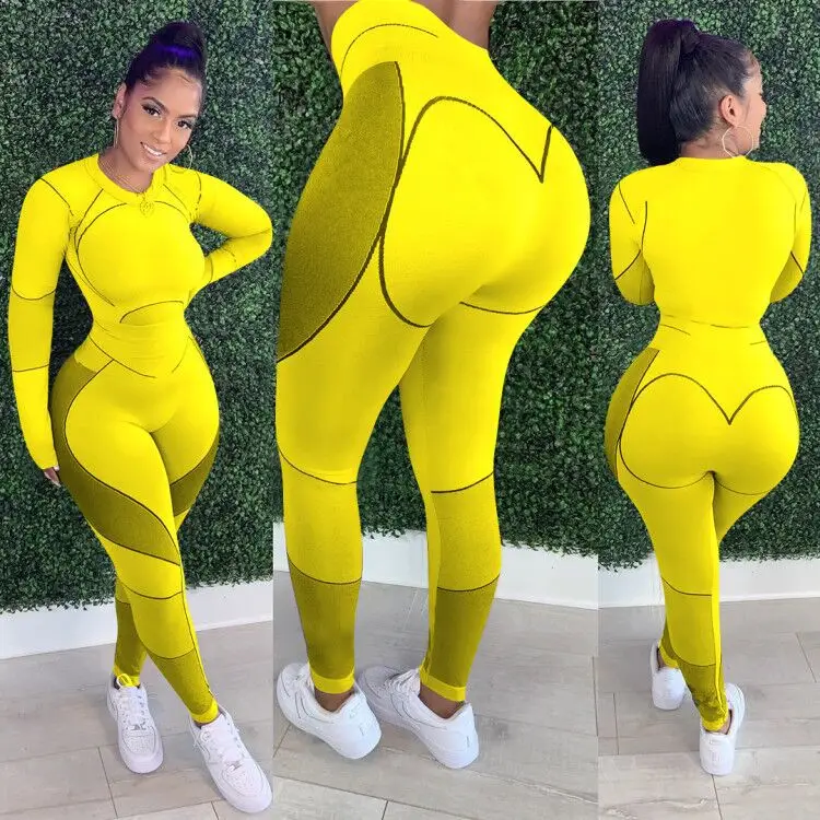 
X01554C Phoenix hot sale women 2 pieces sets sort yoga sets elastic 