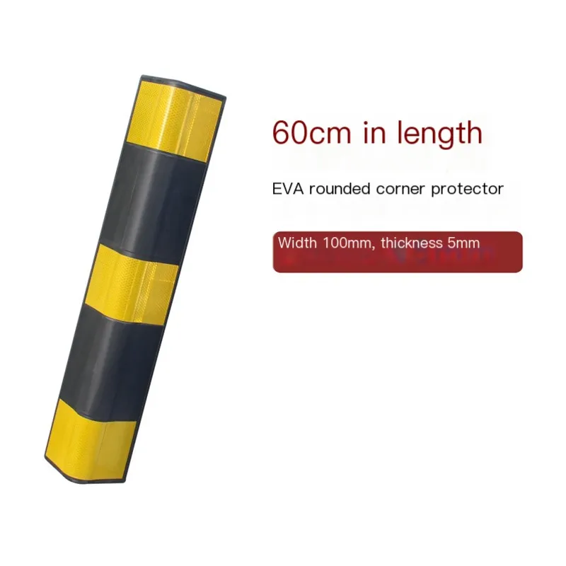 Indoor Safety Corner Protector Rubber Bumper Wall for Building Corners Traffic Barrier for Parking Lots and Garages