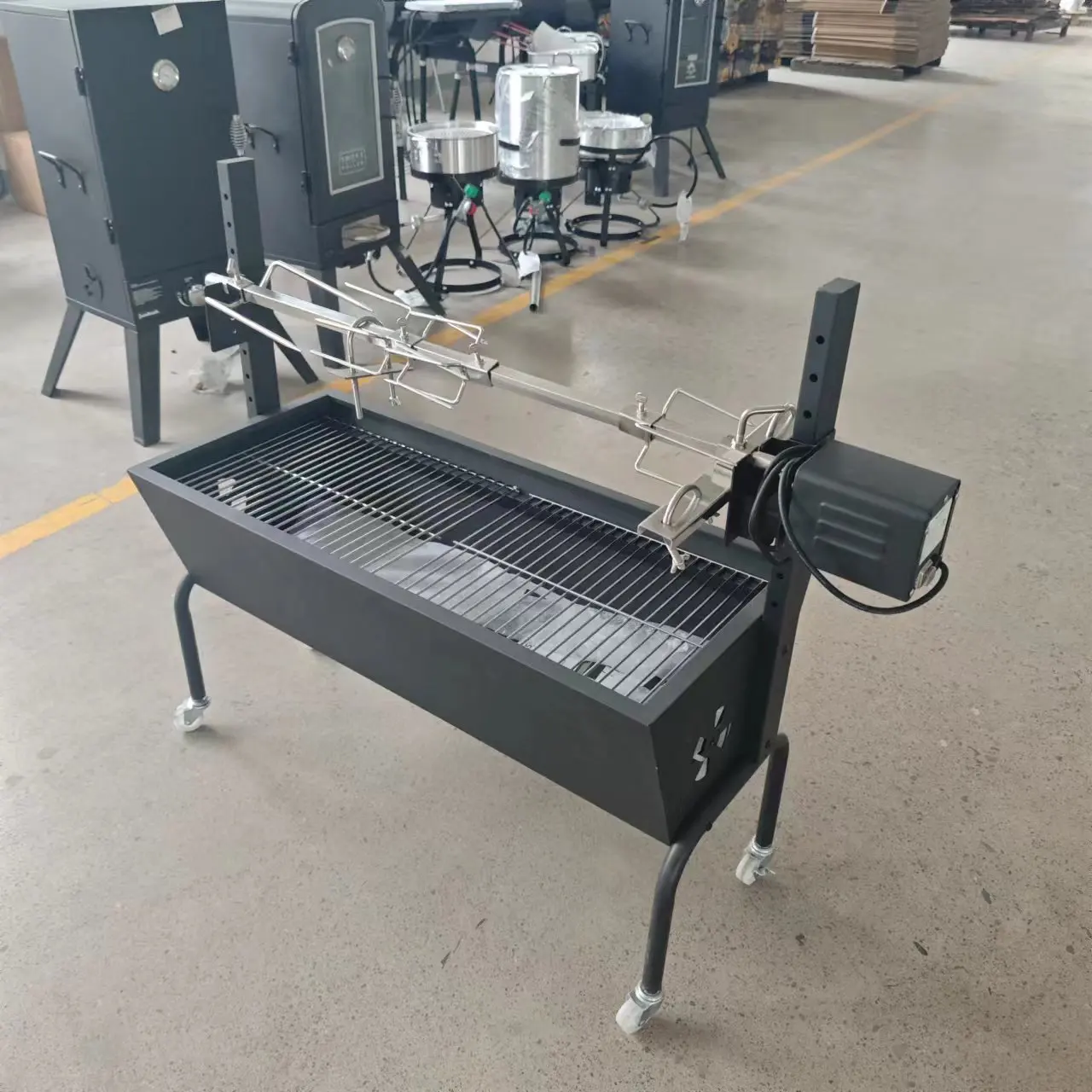 Manufacturer Automatic Rotating Rotisserie Lamb Rotated BBQ Grill Cooking bbq grill