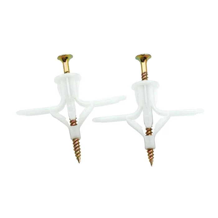 Aircraft Expansion Anchors with Screws for Gypsum Board Hollow Wall Installation