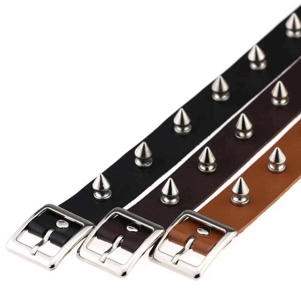 Vintage Punk Goth Studded Rivet Pu Leather Collar Choker Necklace for Girl Girls with Rivet 16 Inches
