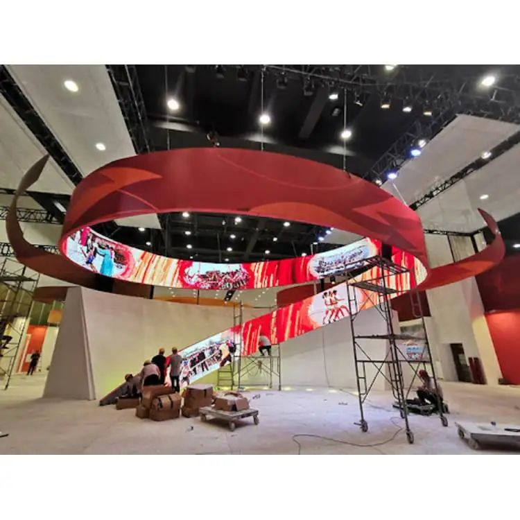 Circle p2.5 Indoor Curving screen soft module flexible led display