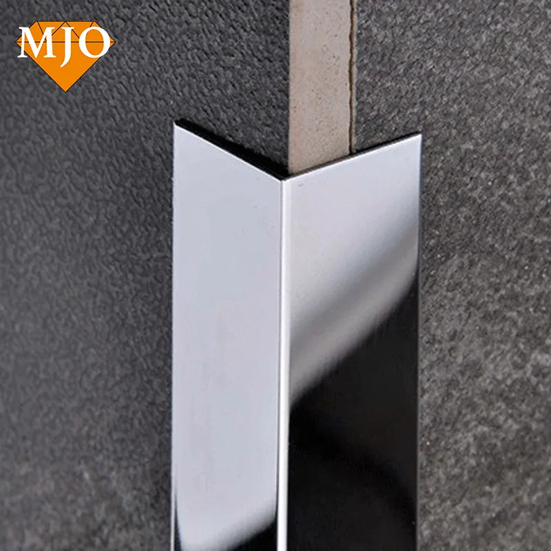 Foshan Supplier MJO Wholesale Trim Corner Stainless Steel Corner Trim For Wall Corner Covers 304/316 Tile Trim