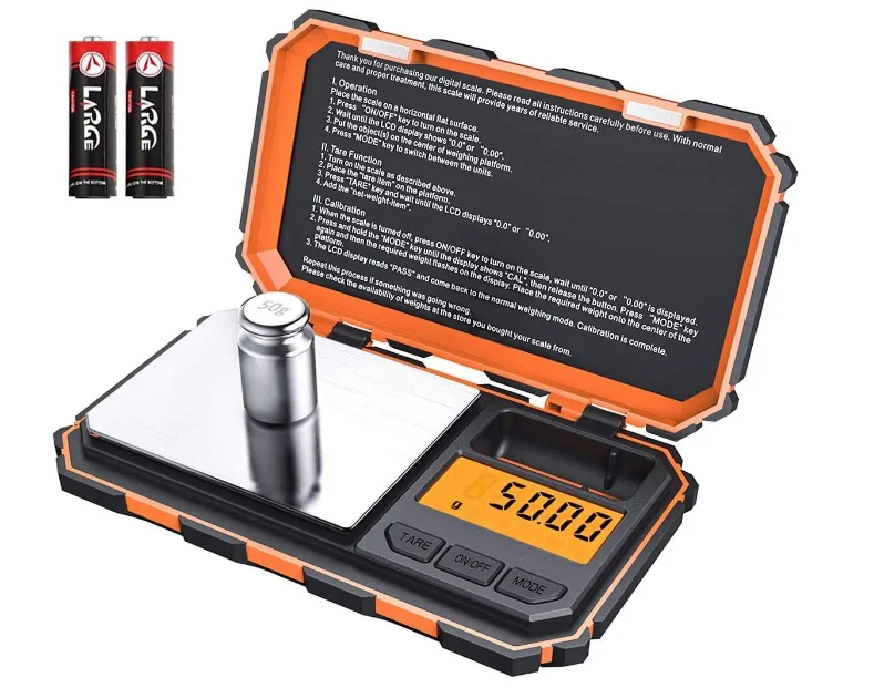 Digital Scale,  6 Units Conversion, LCD Back-Lit Display, Use for Jewelry/Medicine/Food/Powder(Battery Included)