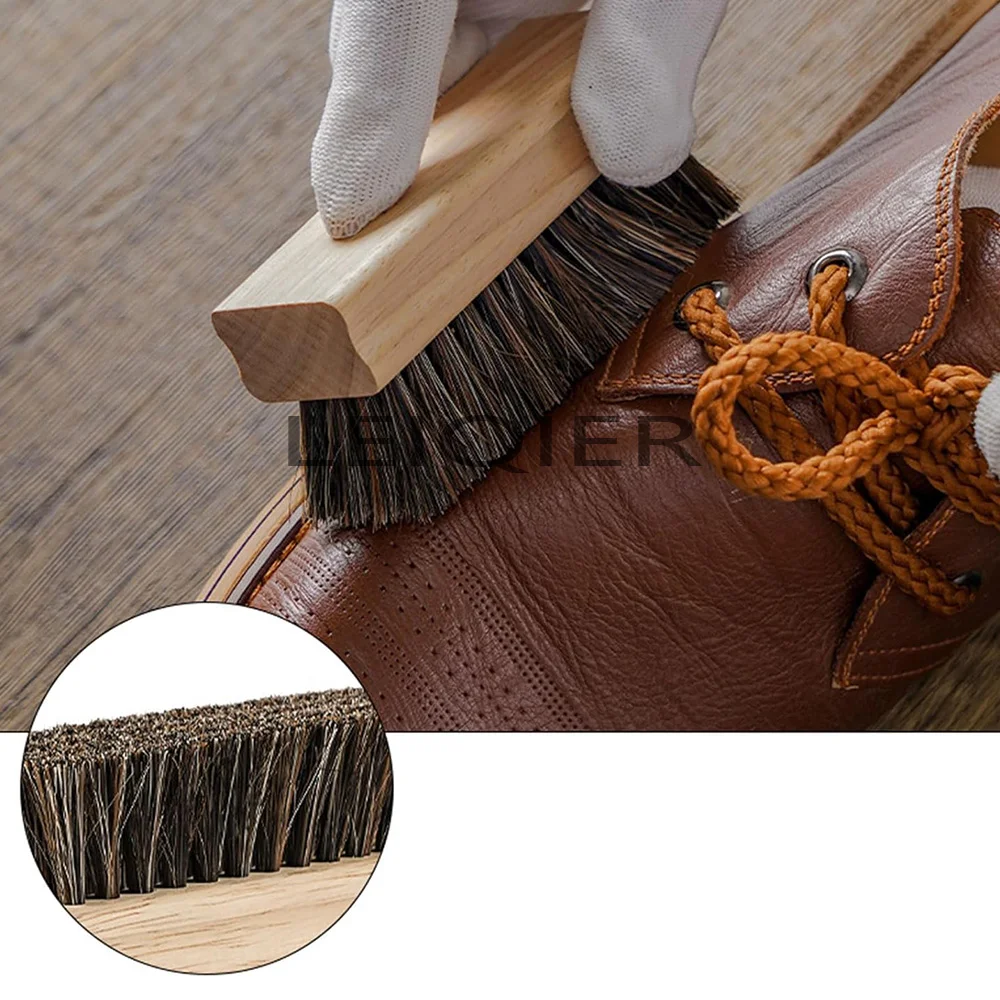 Custom Logo Hard Bristle Brush Premium Sneaker Brushes in Three Different Firmness Levels for Top-to-Bottom Clean
