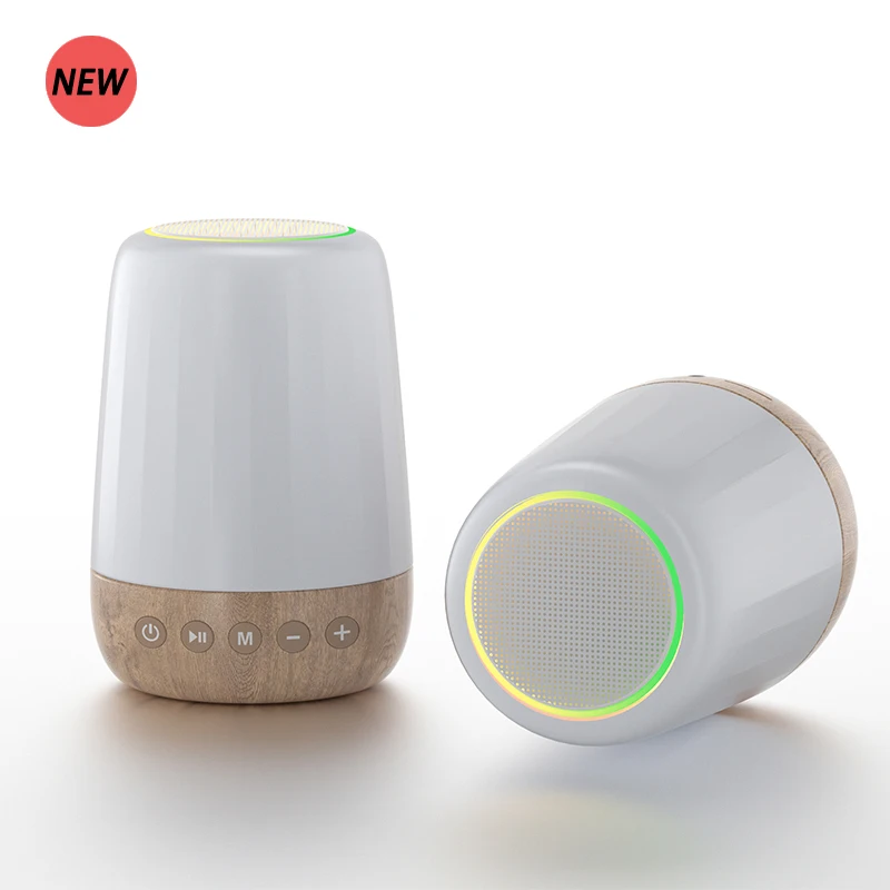 Smart Touch Control Remote Control Night Light Bedside Lamp Wireless Portable Led RGB Light Music Mini Speaker For Iphone