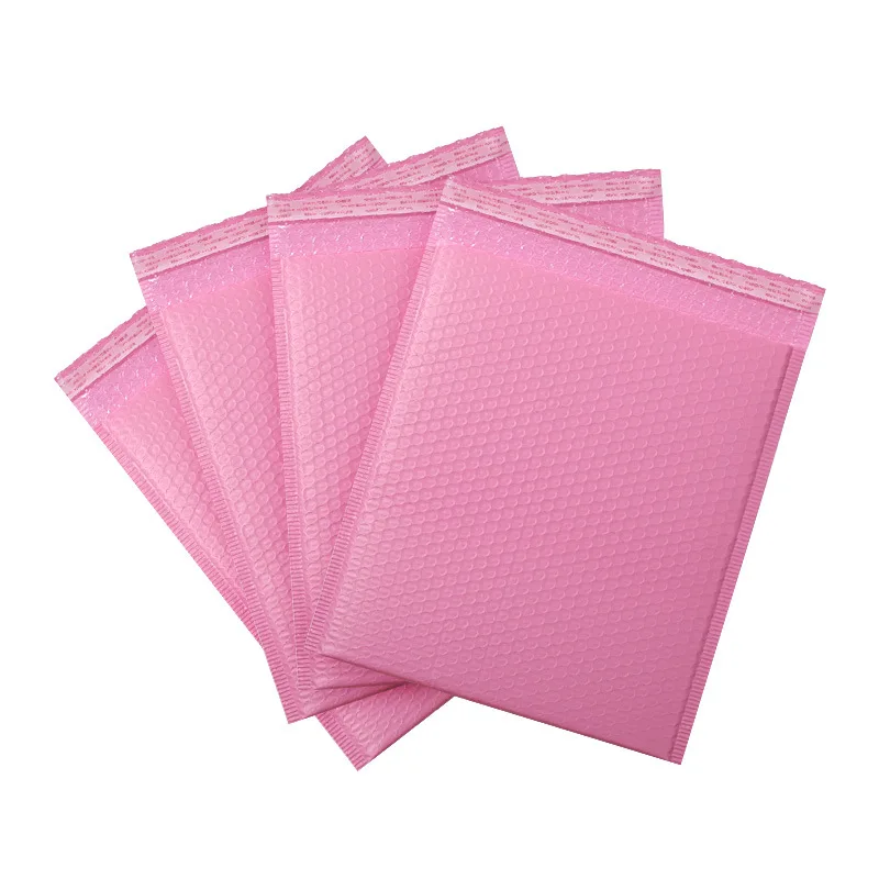 custom printed logo designs Express postal bags pink bubble mailer mailers envelopes shipping padded packaging bags