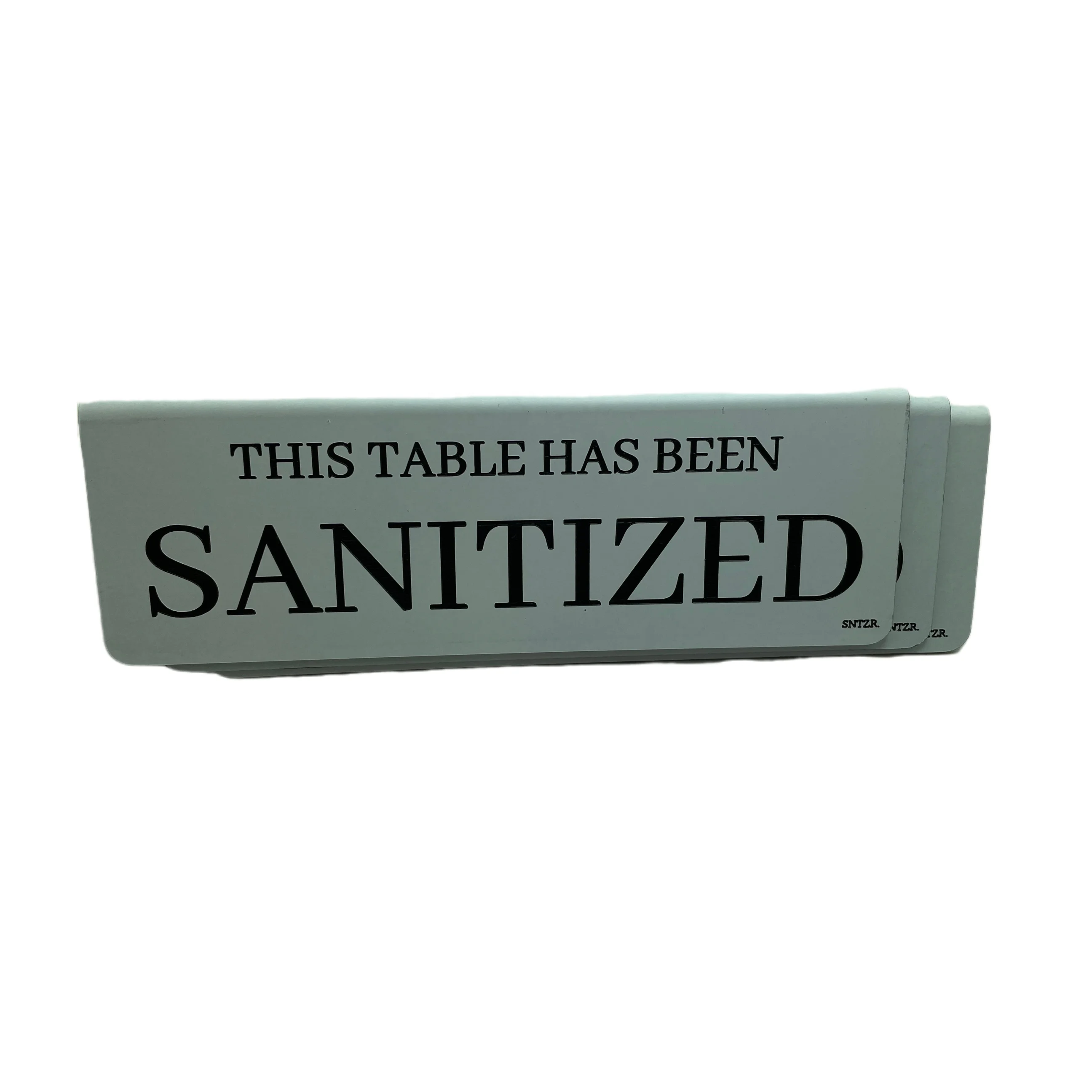 High Quality custom engraving ABS L Shape Acrylic Table Sign Price Tag Label Display Traffolyte Promotion Card Stand Table Tent
