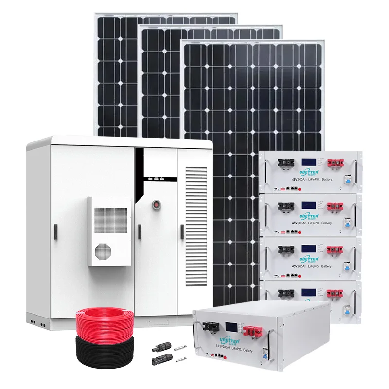 Sustainable Energy Solutions Commercial and Industrial Solar Power Stations with 100kWh  215kWh Storage off grid hybrid grid