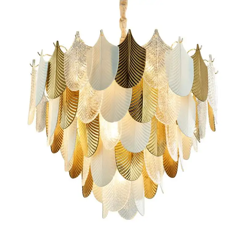 Hot-selling Nordic minimalist post-modern American luxury branch gold chandelier