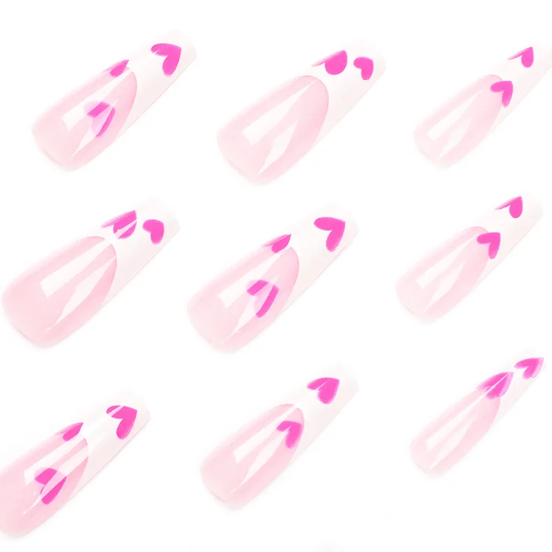 Nail Products 2022 Stick On False Nail Ballerina Coffin Custom Design Press On Nails