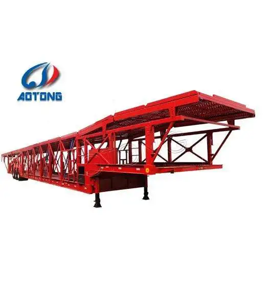 2 Axles Hydraulic lifting double Floors Car/SUV Hauler Truck Trailer vehicle transport semi trailers Cars Carrier Trailers