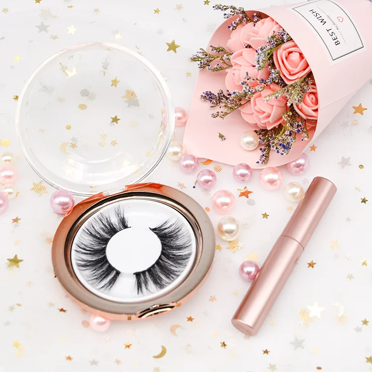 Магнитные накладные ресницы собственного бренда, магнитные ресницы, подводка для глаз