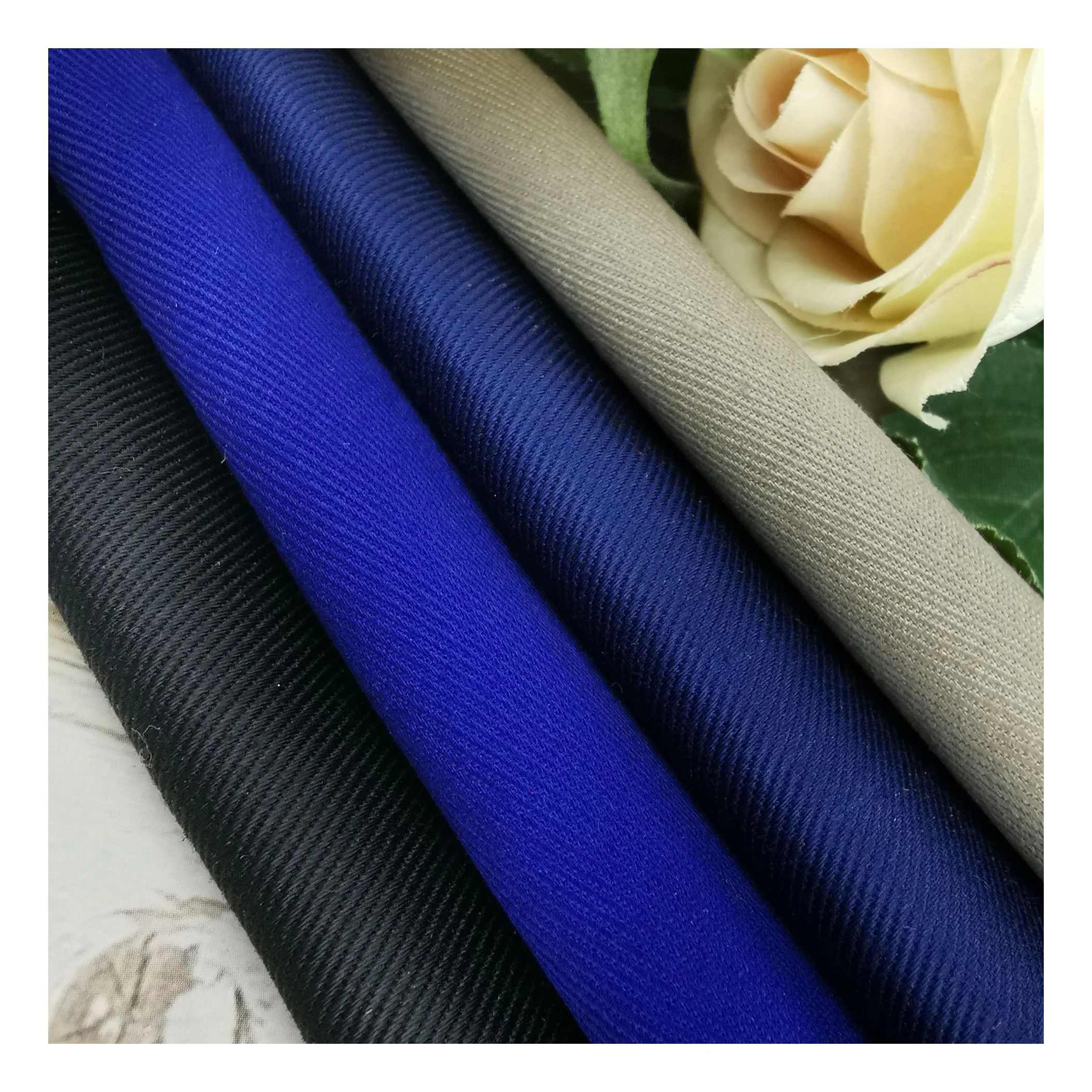 Factory direct price 108*58 65 polyester 35 cotton drill tela twill fabric