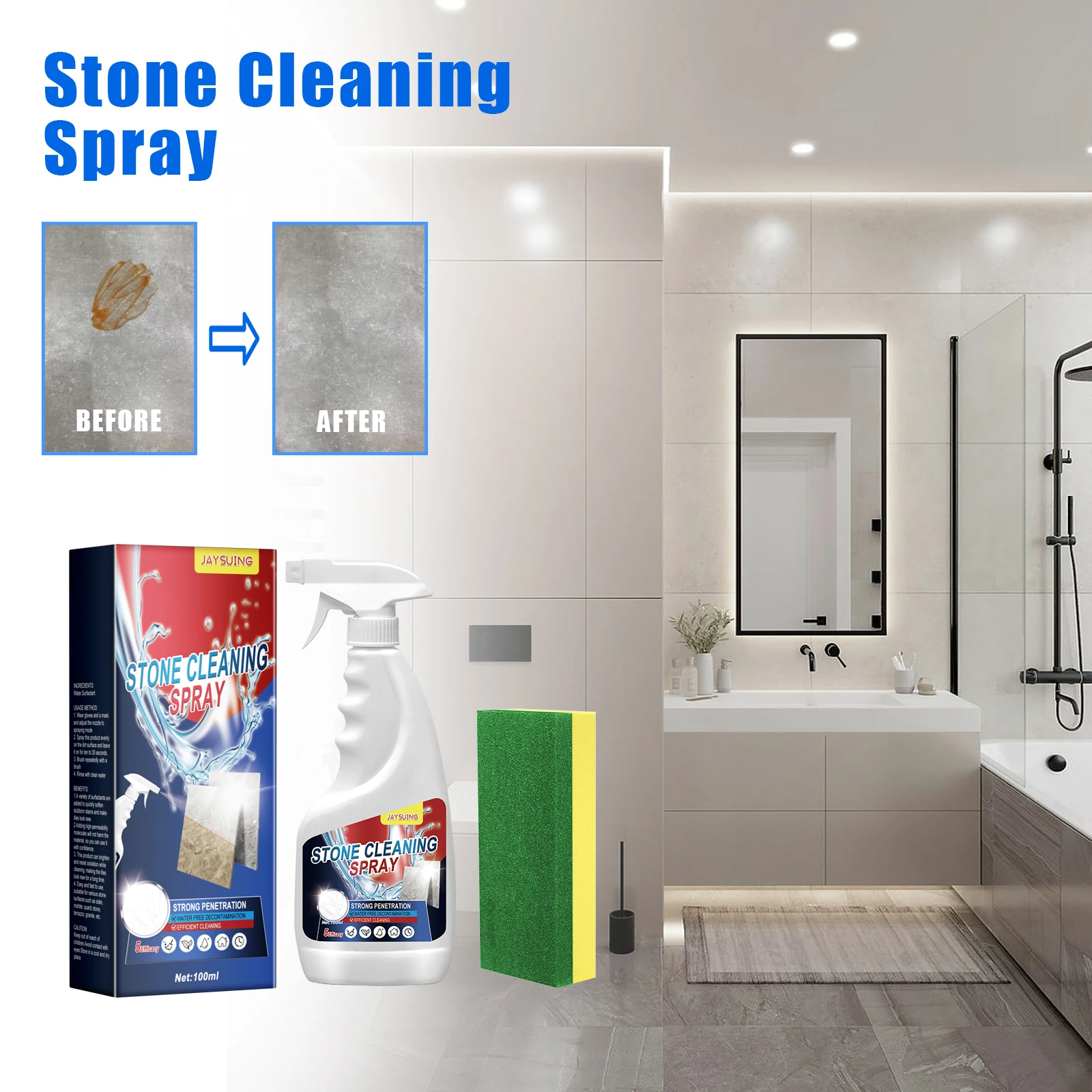 Jaysuing OEM&ODM Natural Cleaning Stone Coating All Purpose Cleaning Stone Protective Stone Cleaning Agent