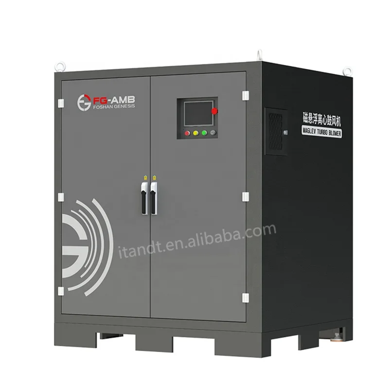 CE ISO 50-400HP Electric High Speed Suspension Industrial Magnetic Turbo Centrifugal Blower For Sewage Treatment