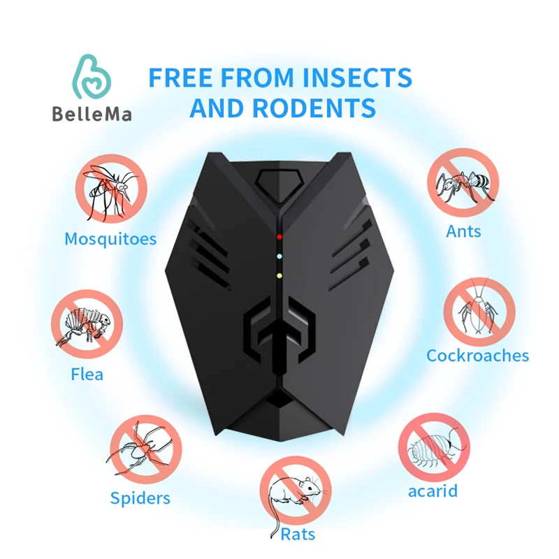 best selling ultrasonic mice mouse Rodent mosquito fly repeller electric control ultrasonic pest repellent control