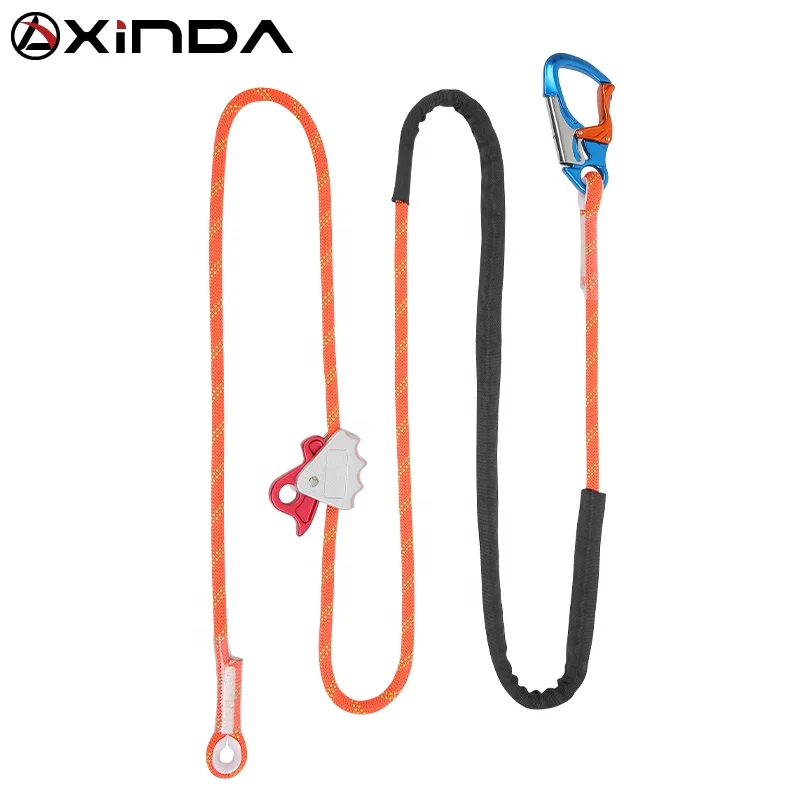 XINDA high quality adjustable positioning lanyard rope for fall protection work at height