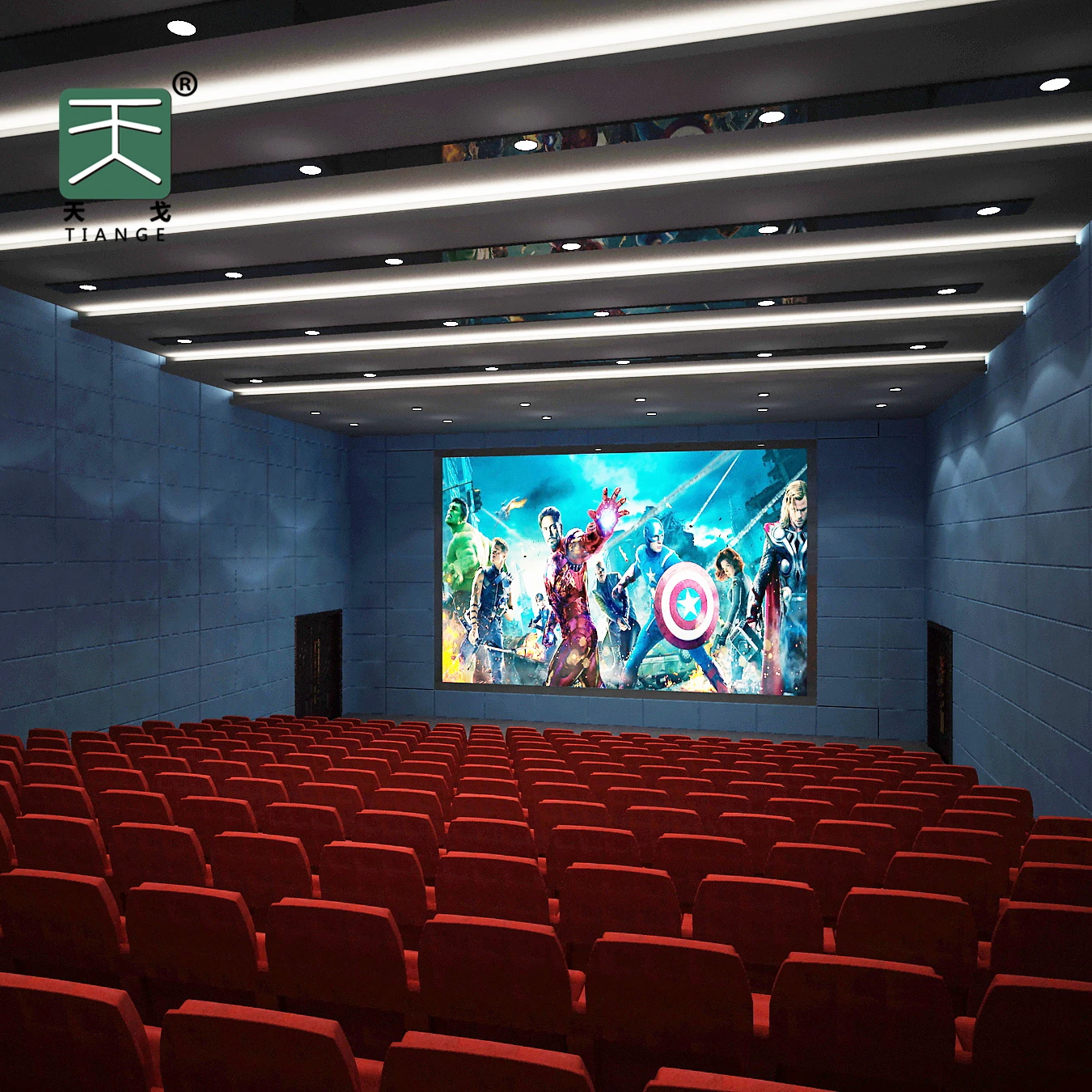 TianGe Night club and disco wall decor cloth Home Cinema soundproof Materials fabric covered acoustic panels in Foshan