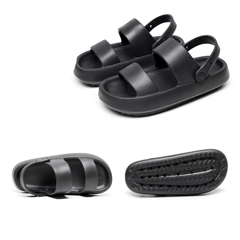 HOT Trends 2021 Custom Logo New Unisex Summer Sandals Men Flat Slides Shoes Women Slip On Eva Indoor Beach Ladies Slippers