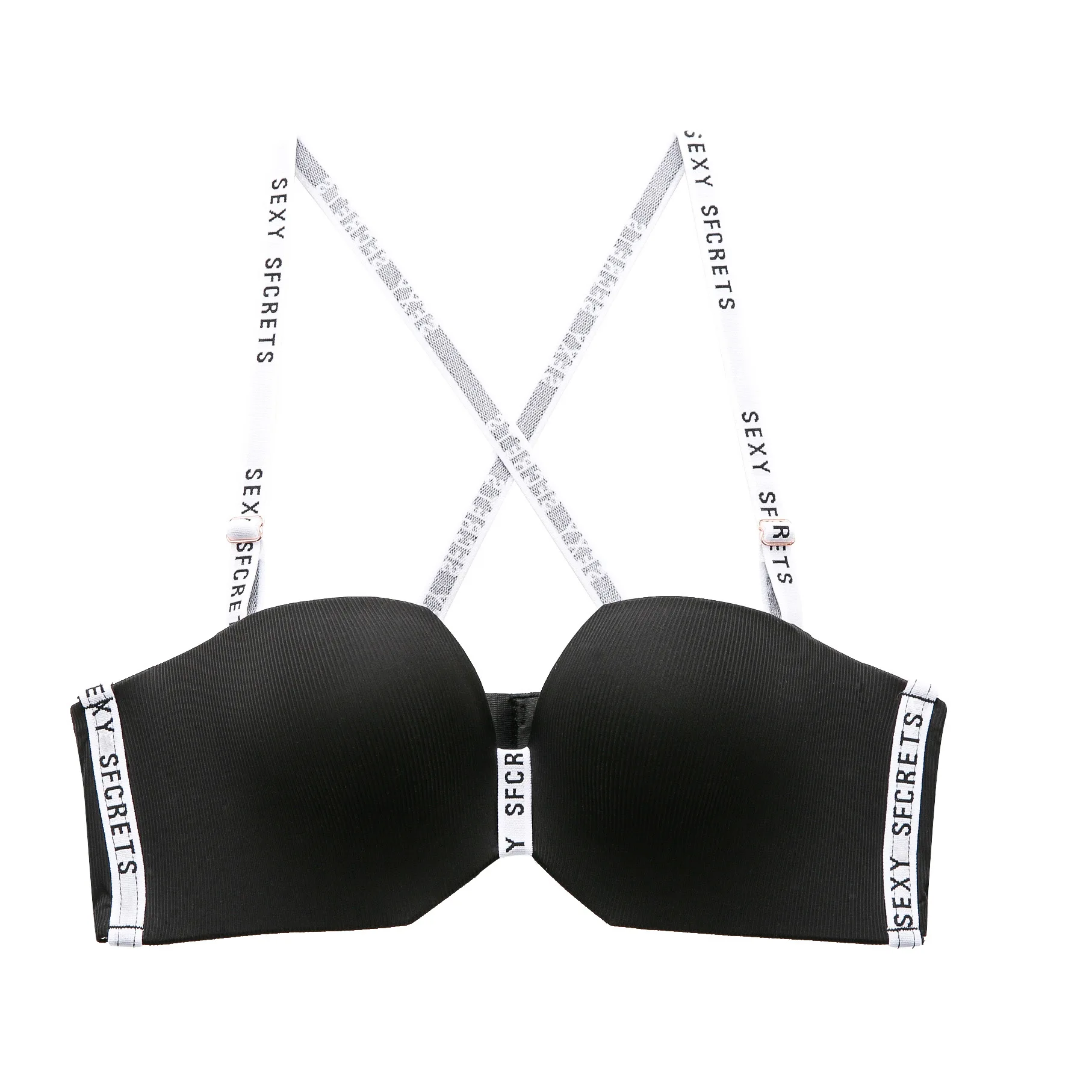 wholesale 1/2 cup Sexy Women seamless Letter Printed Straps Ladies Bra Comfort teen girls Bras