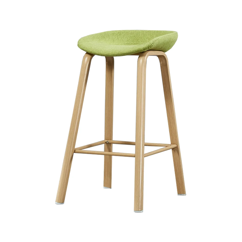 
Modern Metal legs with Wood Effect Kitchen Bar Stool Coffee Shop Bar Stools 