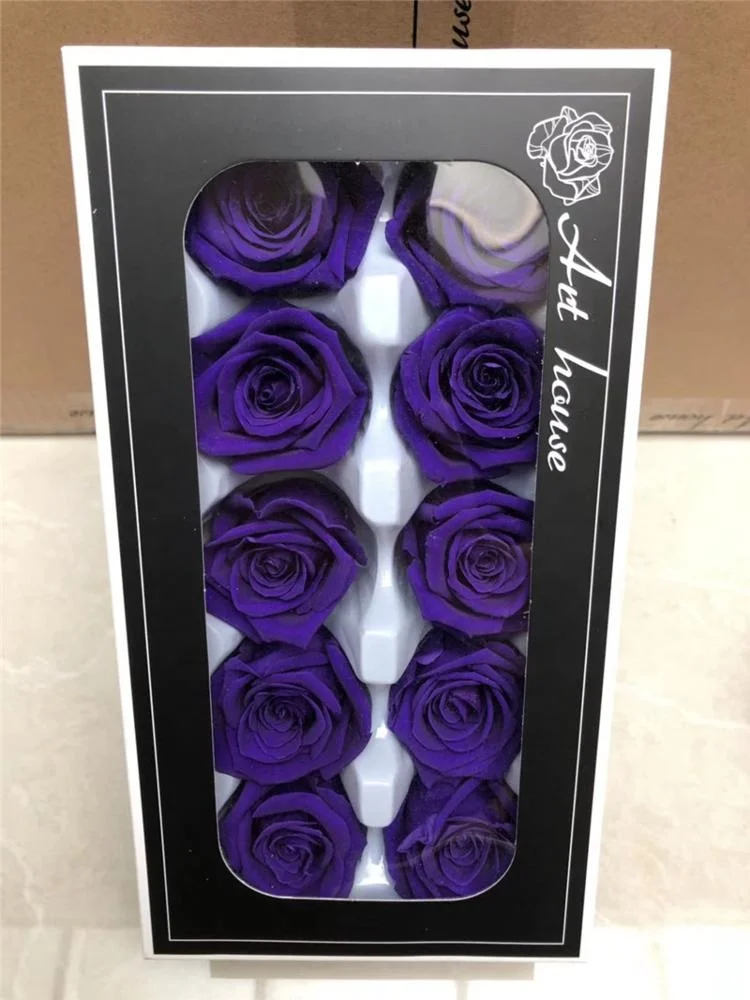 Factory supply fresh cut flower preserved rose head long lasting rose flower