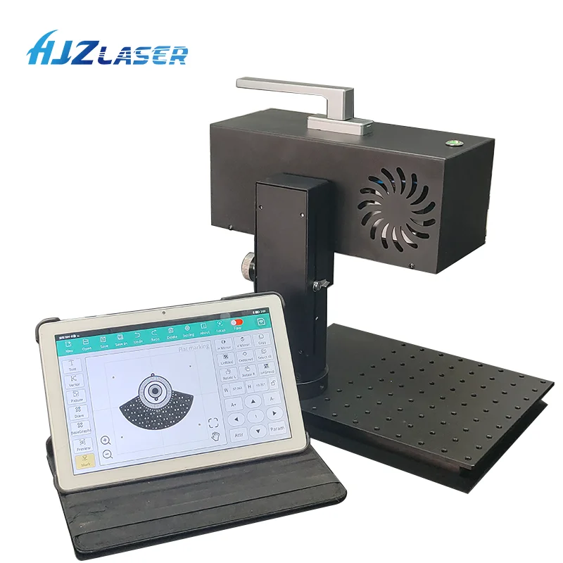 Mini 2.9kg Laser Marking Machine Connect with Mobile Phone to Engrave Date logo Number on Tags Seals Metals and Plastic