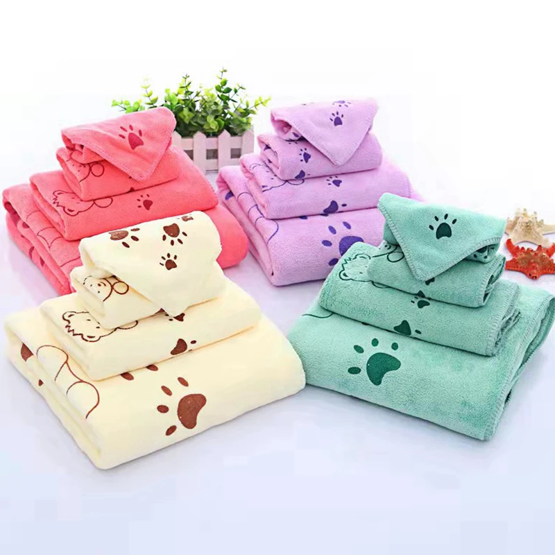 Multicolor Optional Wholesale Adult Microfibre Towel Set Home Hotel Coral Fleece Bath Towel Microfiber Towel Sets