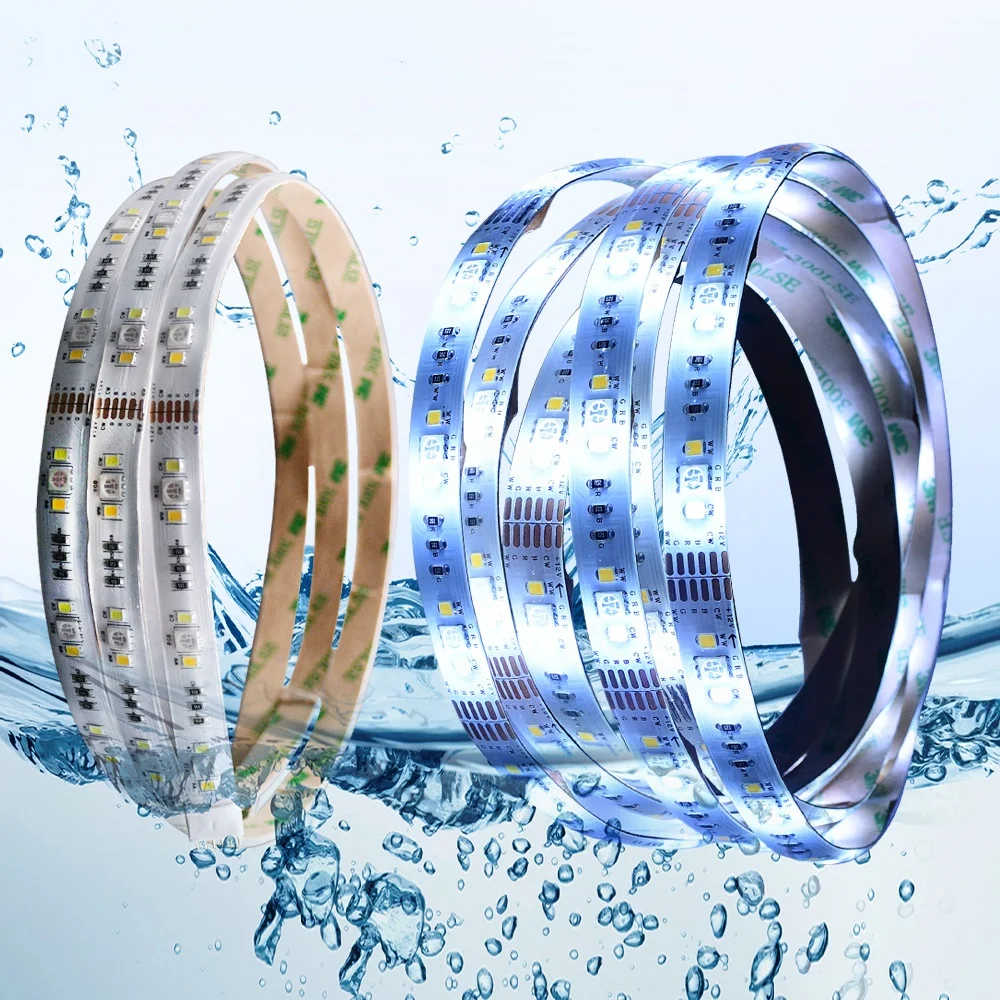 In Stock 5050RGBCCT 60 Leds/M DC 12V IP65  Waterproof Mini WIFi 2M Mobile App Controlled  Kit Led Strip Light