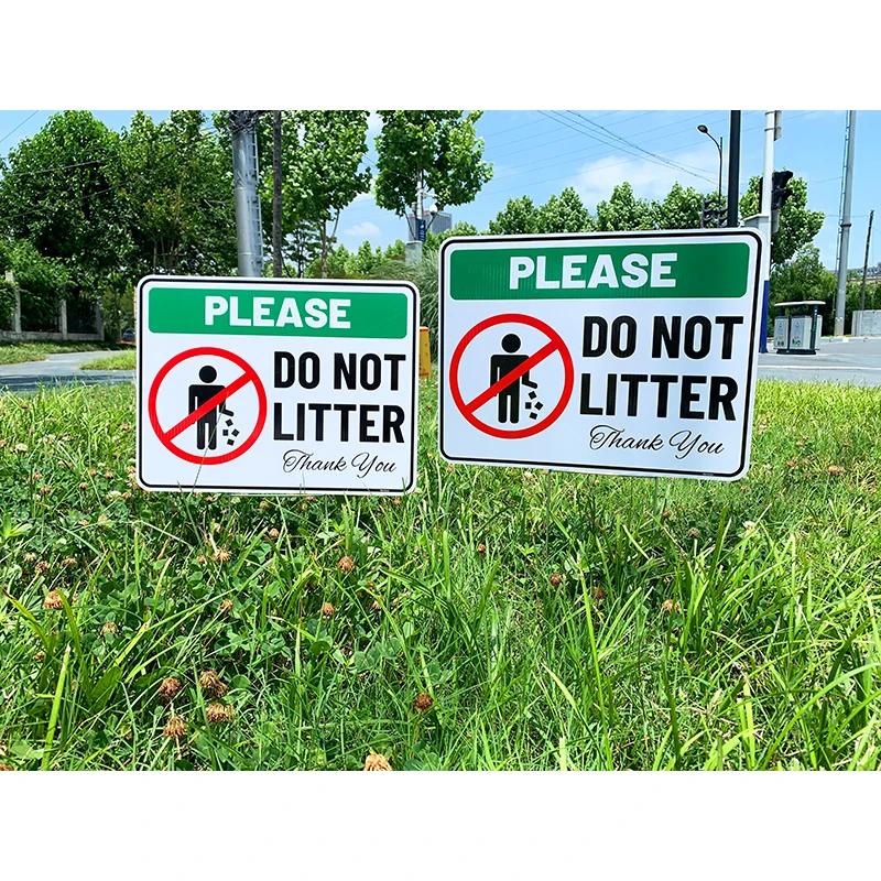 custom security yard signs Waterproof campaign signs lawn corrugated plastic Sheet fluted yard sign