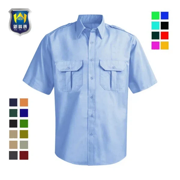 Wholesale High Quality Costumes Logo Ripstop Short Sleeve Shirt Security Uniform Guard Uniform for Men Uniform for Man Woman