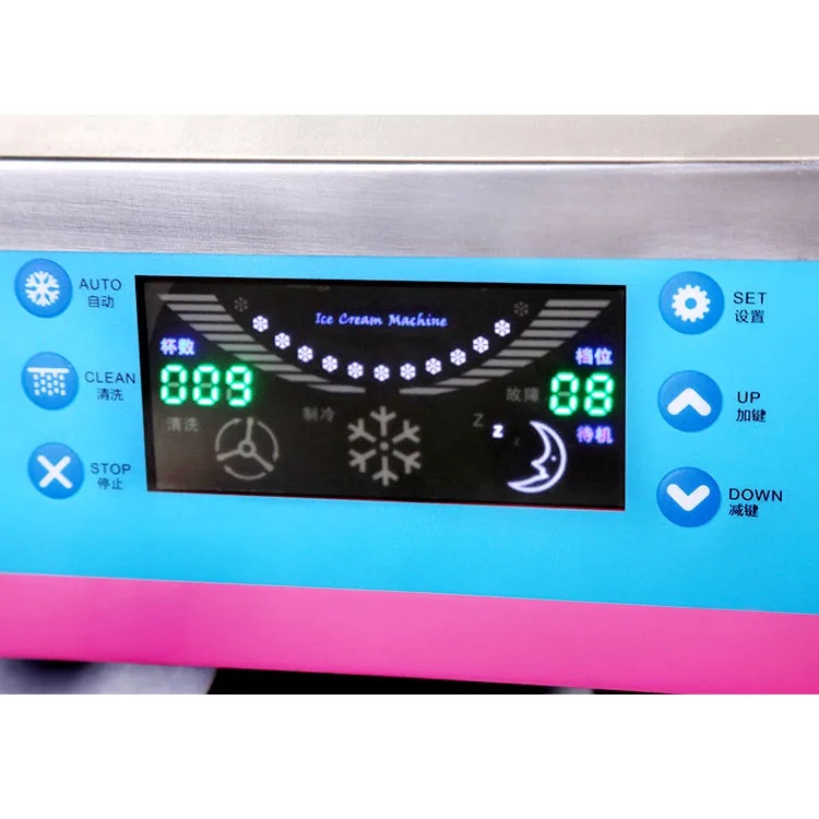 Cheap Price Commercial 3 Flavor Soft Ice Cream Machine 20L Making