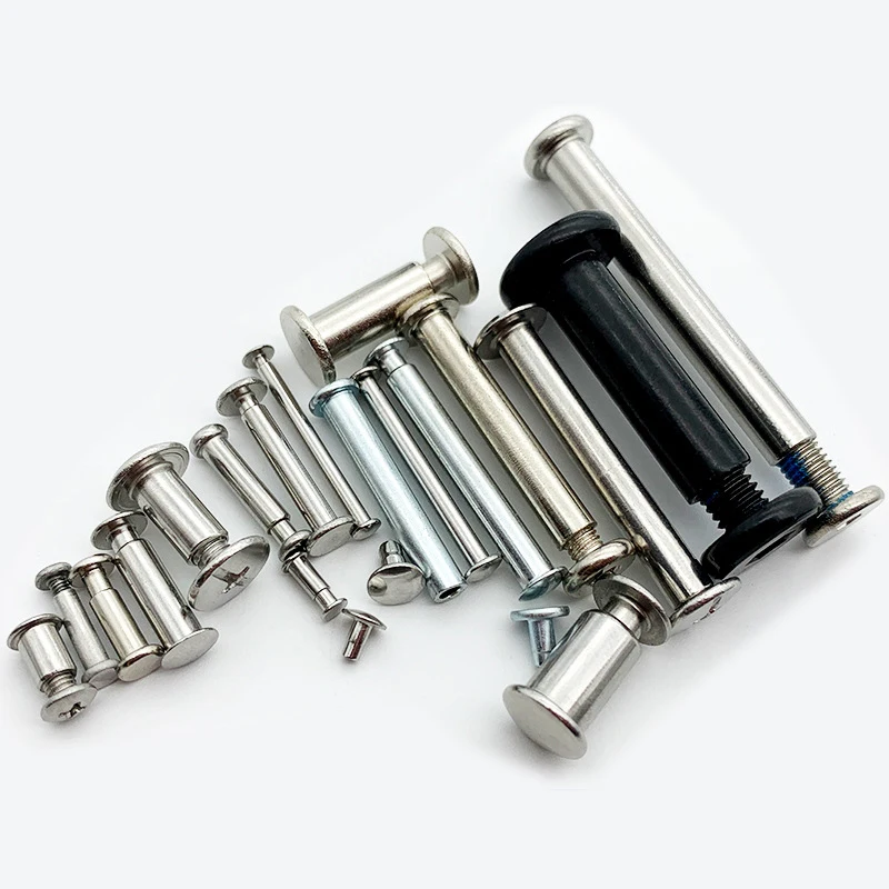 Factory Made Metal Custom Semi Tubular Solid Step Flat Round Countersunk Head leather rivets