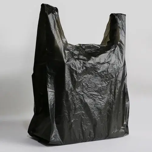 HDPE Trash Bags Biodegradable Plastic Garbage Bag durable Flat Pocket Trash Can Bags on roll for Rubbish
