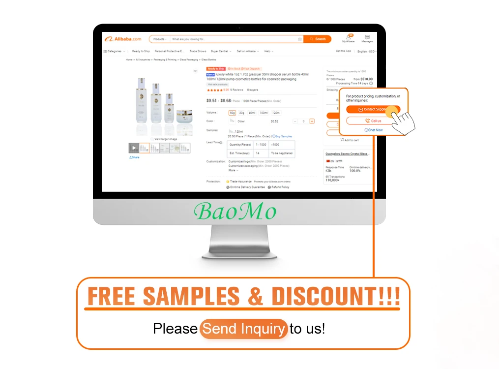 10ml 15ml 30ml 50ml 100ml Cosmetic Serum White Glass Dropper Bottle White Porcelain Printed Oil Dropper Bottle