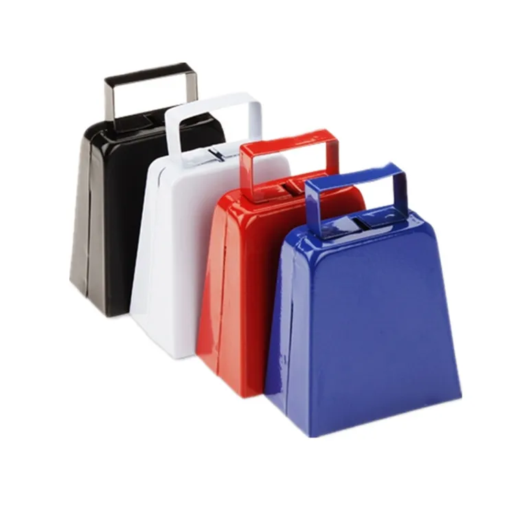 Custom Large Noise Maker Metal Cowbell for Sport events