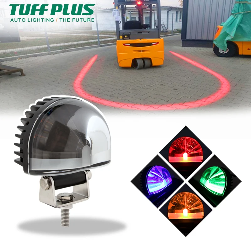 Tuff Plus red zone forklift safety zone warning light green blue color truck vehicle car forklift warning light with stand