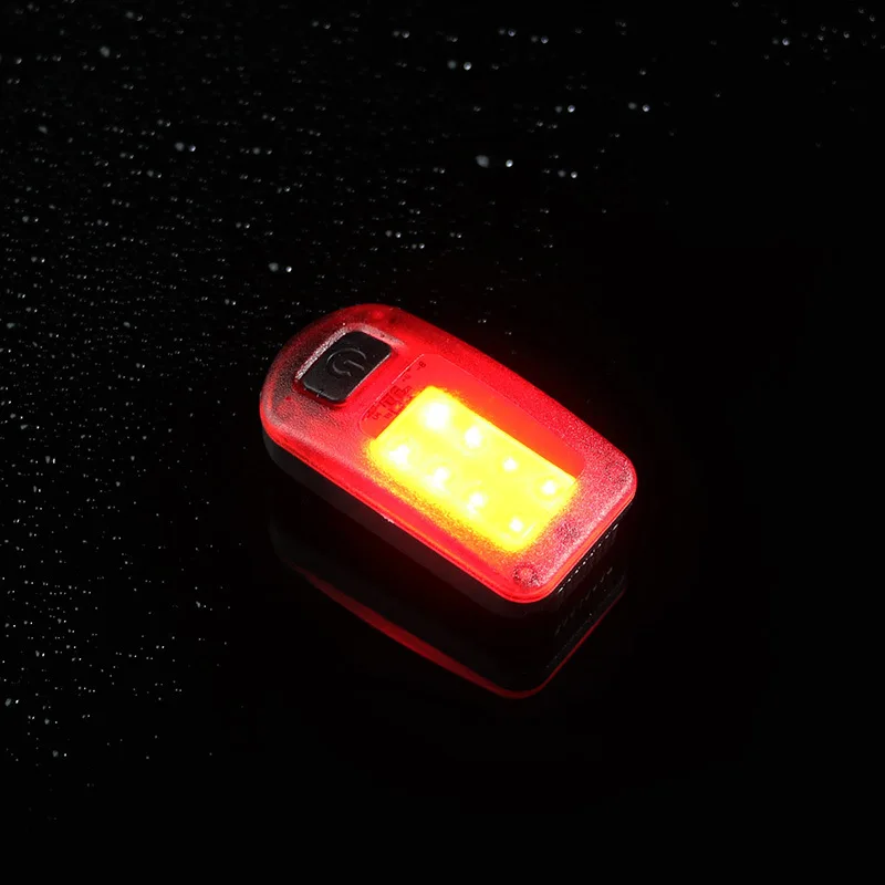 Led Waterproof Safety Fit Cycling Light USB charge Tail Bicycle Light set on saddle tube 90lm