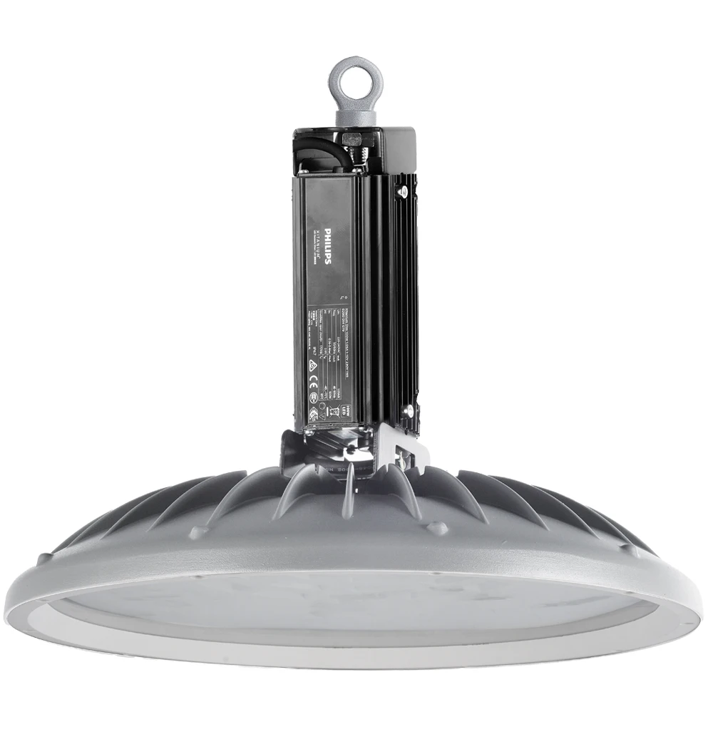Factory Price 100W 150W  220V 110V Aluminum Black Round Industrial Waterproof High Bay Led Lights for Warehouse Workshop