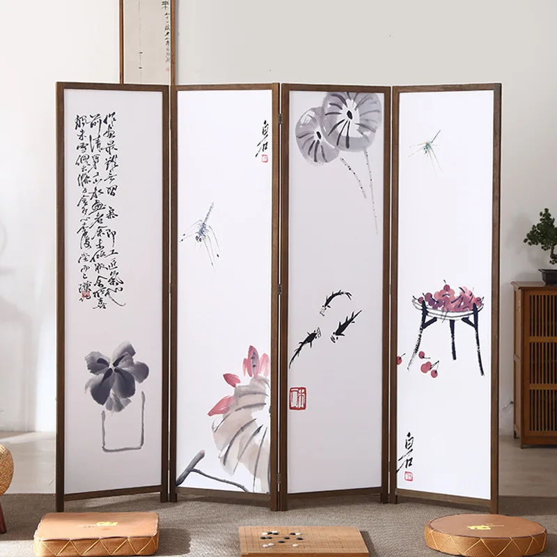 Custom portable privacy screens folding screens room divider partition for living room