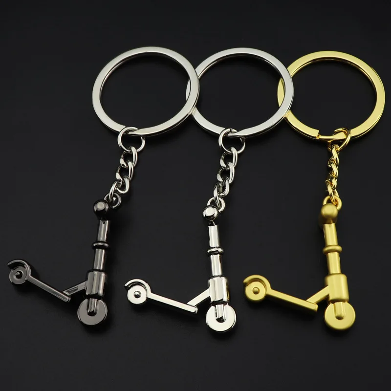 New Metal Simulated Novelty, Zinc Alloy Roller Skates Shaped Keychains Creative Roller Skates Key Ring/