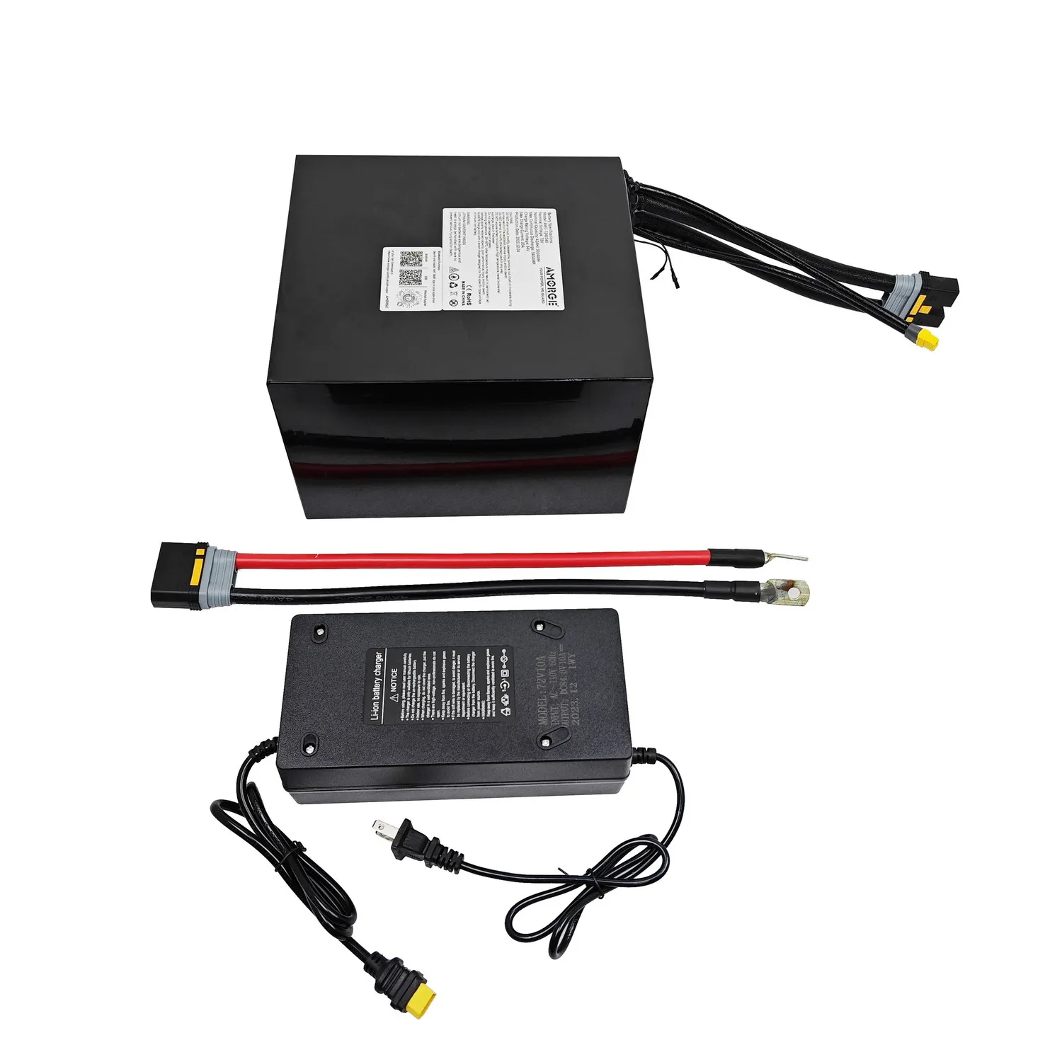 AMORGE 72V 42AH 340AMP Lithium Battery Pack with ANT Bluetooth BMS