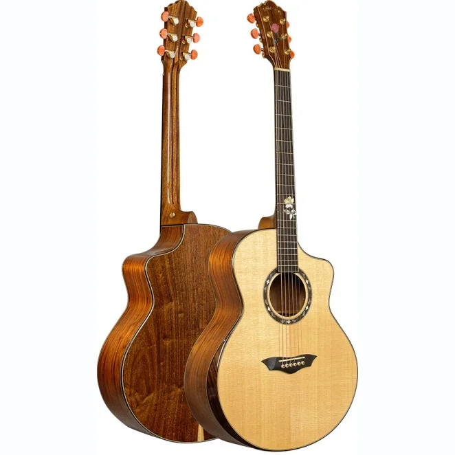 41 inch Solid spruce Acoustic Guitar with Armrest High Quality guitar