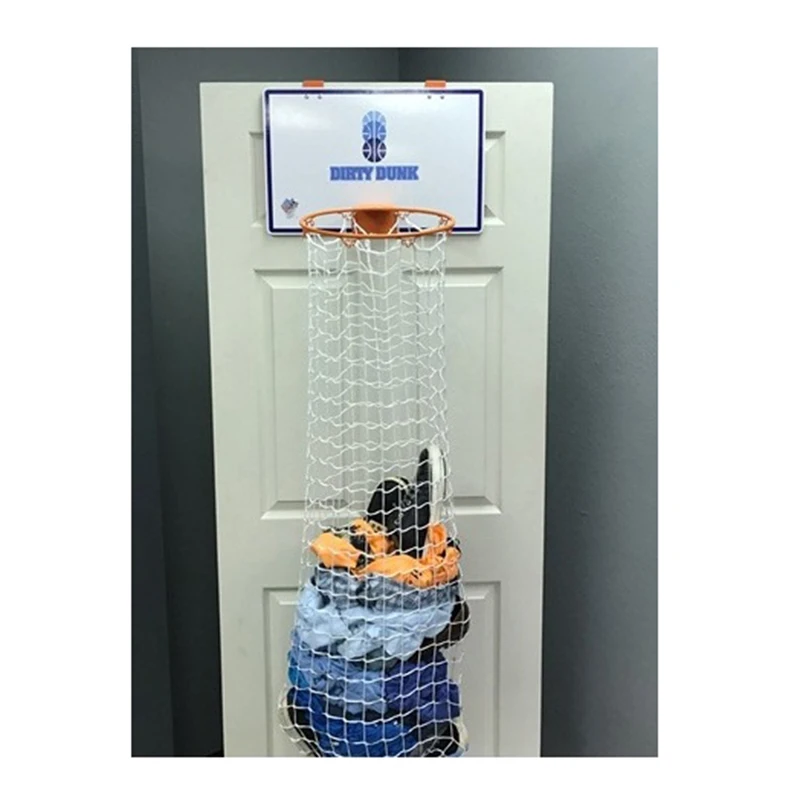 manufactory wholesale Hot selling 2 in 1 over the door laundry hamper home basketball hoop