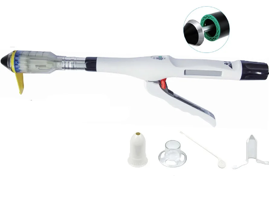 disposable medical procedure for prolapse and hemorrhoids PPH stapler and components for haemorrhoids