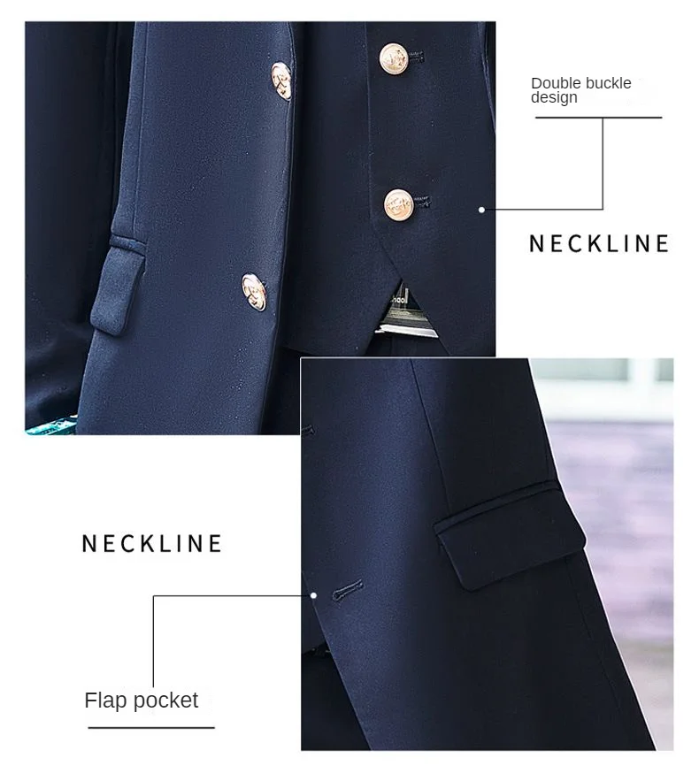 Class Uniform Preppy Suit Pleated Skirt Suit Male and Female Kindergarten Teacher Garden Uniform High School Debate Formal Dress