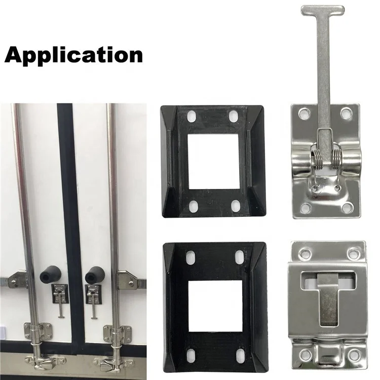 GL- 16511S  T-Bar Stainless Steel Door Retainer Hook & Spring Catch Plate