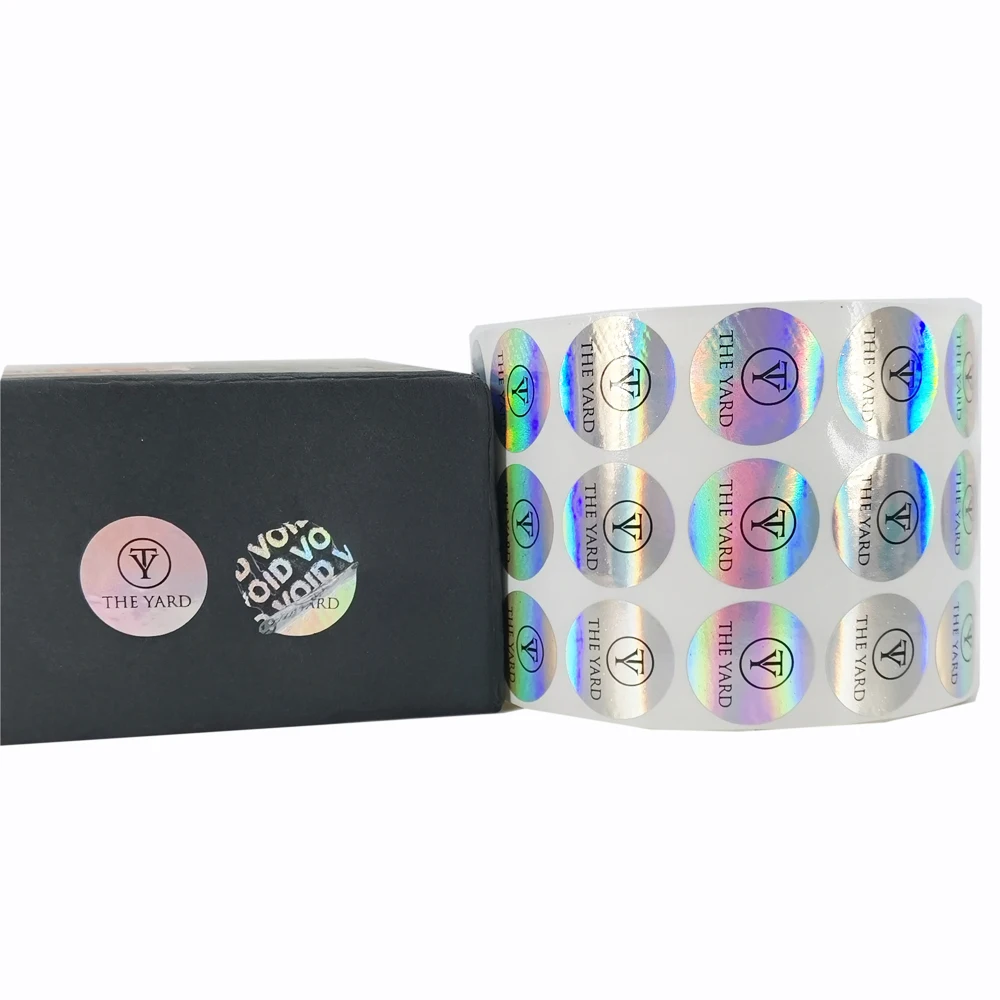 Professional Factory Custom Laser Black Silver Color Warranty Sticker VOID If Tampered Seal Broken Stickers Label Roll Printing