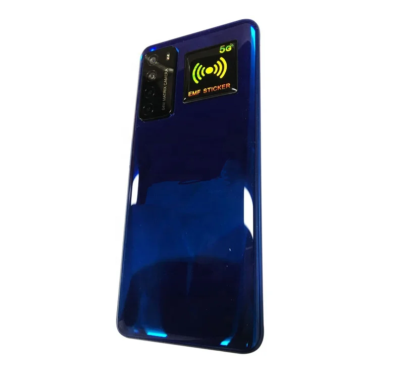 Custom Logo Negative Ions EMF Protection Mobile Phone 24K Gold Anti Radiation Sticker for Mobile Phone